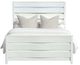 Elements International Tobias White Full Panel Bed with LED-3