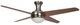 YHD Taysom Dark Wood/Nickel 52'' Indoor Ceiling Fan-0