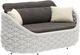 Zuo® Modern Coral Reef Gray/White Aluminum Outdoor Loveseat -0