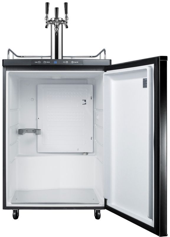 Summit® 24" Black Kegerator-2