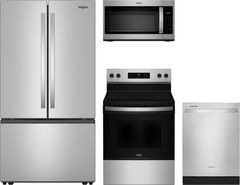 Whirlpool® 4 Piece Stainless Steel Kitchen Package
