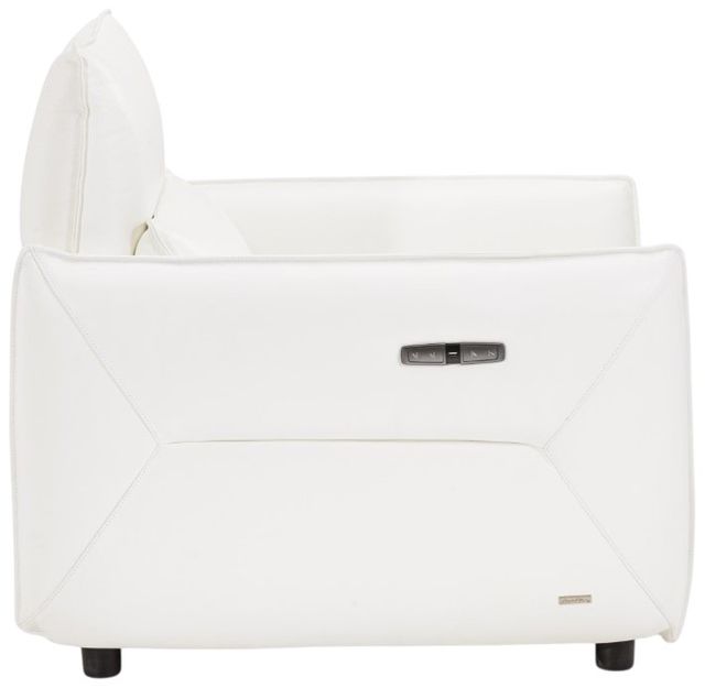 Michael Amini® Mia Bella Snow White Leather Power Recliner-2