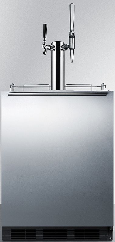 Summit® Commercial 5.5 Cu. Ft. Stainless Steel Beer Cooler/Kegerator-0