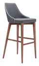Zuo® Moor Dark Gray Bar Chair-0