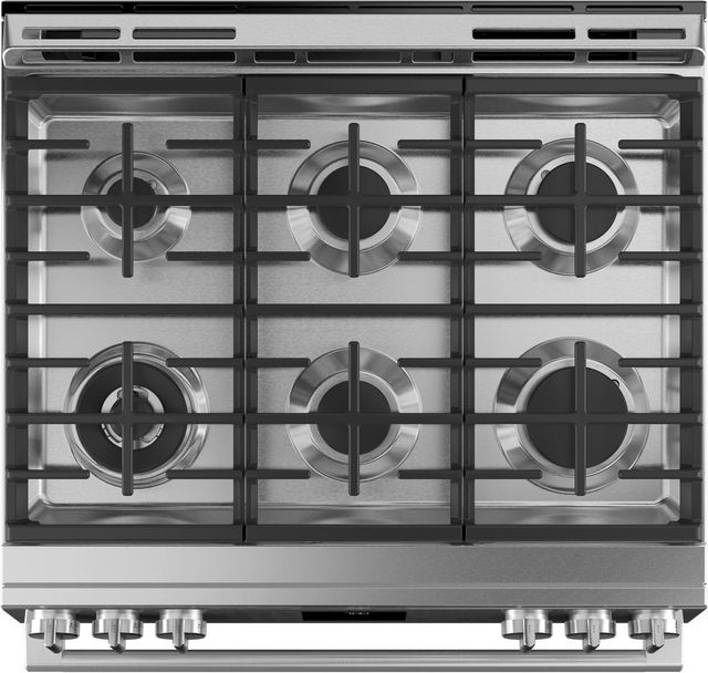 Café™ 30" Platinum Glass Slide In Gas Range-3