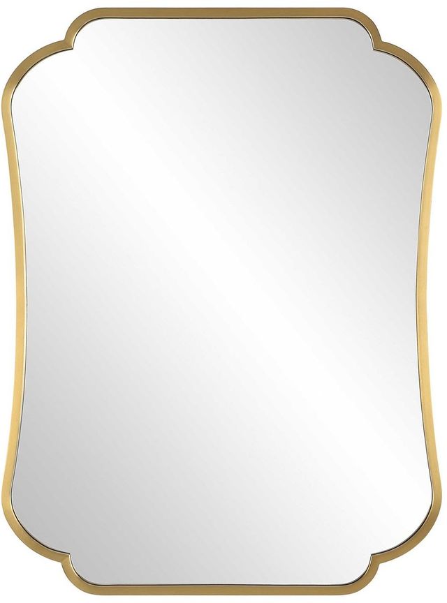 Uttermost® Athena Brushed Brass Mirror-0