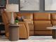 Antelope 6 Piece Power Leather Sectional, 75" TV Free!-2
