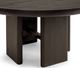 Classic Home Celadon Truffle Roast 60" Round Dining Table-4