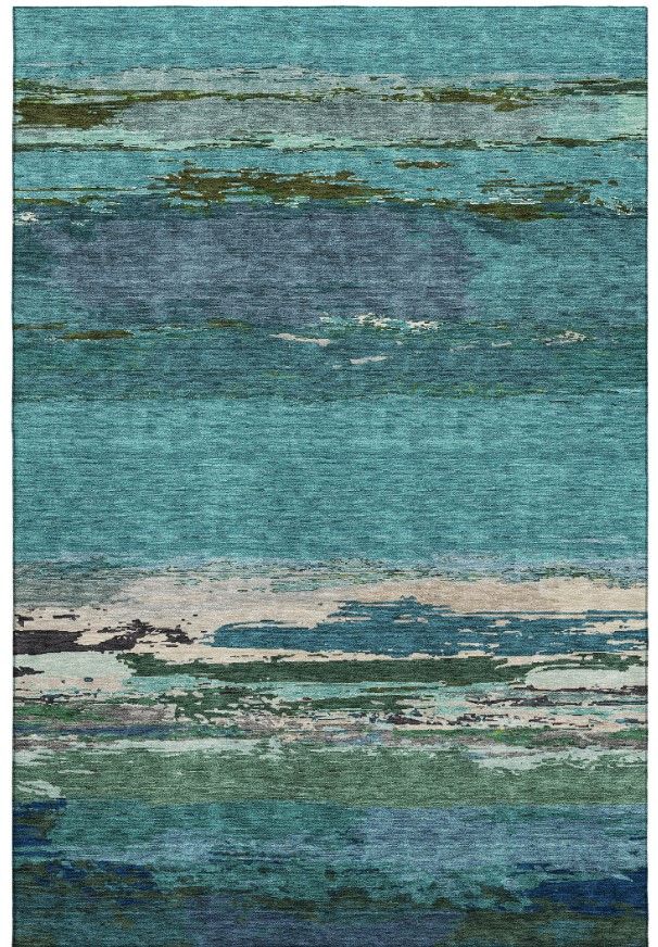 Dalyn™ Rug Company Trevi TV8 Teal 5'x8' Area Rug-0