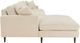 LH Home Seating Cup Qs Martha 2-Piece Beach Alabaster Left-Arm Facing Sectional Sofa and Chaise-5