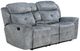 ACME Furniture Mariana Silver Gray Manual Reclining Loveseat with Console-0