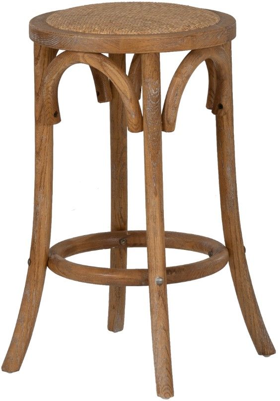 Linon Hyde Rae Brown Counter Stool-4