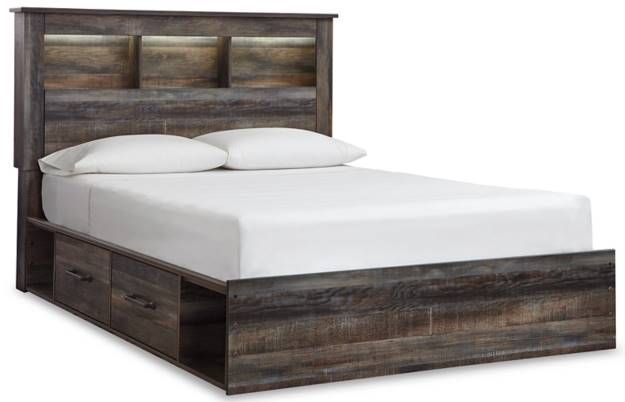 Signature Design by Ashley® Drystan 4-Piece Brown Queen Bookcase Bedroom Set-1