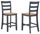 Signature Design by Ashley® Gesthaven Blue/Natural Barstool-4