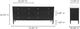 Moe's Home Collection Eleanor Black Dresser with White Marble Top-3