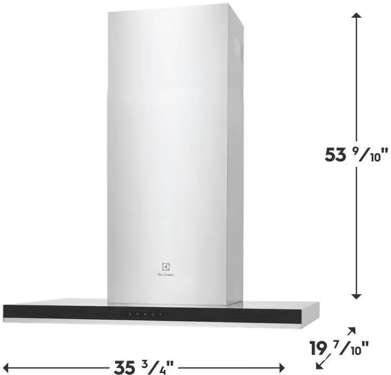 Electrolux Stainless Steel 36" Wall Mounted Range Hood-2