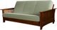 Kodiak Furniture Alexa Black Walnut/Monte Toro Pistachio Full Futon-0