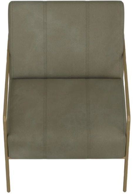 International Furniture Direct Aragon Green/Blacksmithing Gold Accent Chair-3