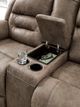 Signature Design by Ashley® Stoneland Fossil Power Double Reclining Loveseat with Console-3
