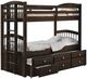 ACME Furniture Micah Espresso Youth Twin/Twin Bunk Bed with Trundle and Storage-0