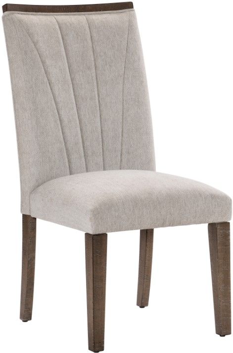 Mazin Furniture Brookings Brown/Gray Dining Side Chair-0