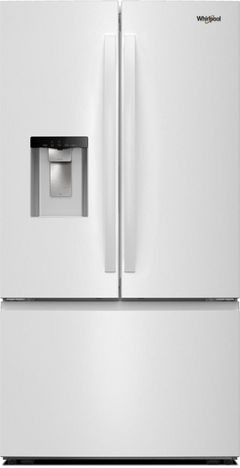 Whirlpool® 36 in. 30.0 Cu. Ft. White French Door Refrigerator with In-Door Water and Ice Maker