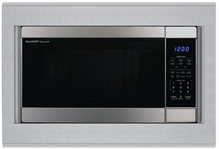 Sharp® 30" Stainless Steel Built In Microwave Trim Kit-2