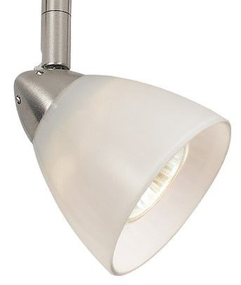 Cal® Lighting & Accessories Brushed Steel/White Track Light-0