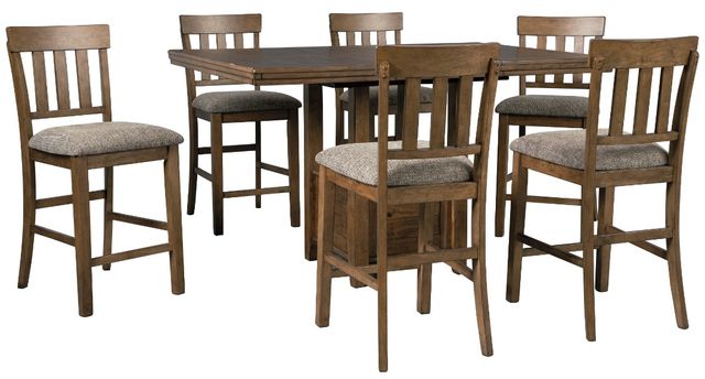 Benchcraft® Flaybern 7-Piece Brown Counter Height Dining Set-0