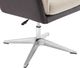 Linon Maddie Brown/Natural Swivel Chair-5