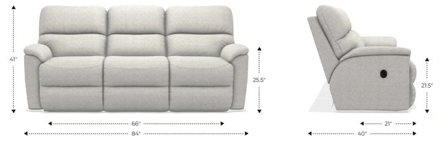 La-Z-Boy® Brooks Shadow Manual Reclining Sofa-2