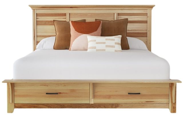 A-America® Gallagher Natural King Storage Panel Bed-2
