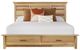 A-America® Gallagher Natural King Storage Panel Bed-2