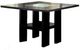 Furniture of America® Luminar II 5-Piece Black Counter Height Dining Set with White Side Chair-1