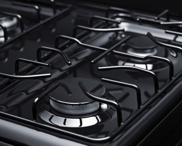 Summit® 24" Black Freestanding Gas Range -2