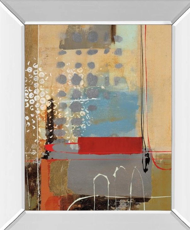 Classy Art Emociones I by Villarreal Santos Mirror Framed Wall Art-1