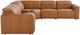 Bassett® Furniture Club Level Airy 6-Piece Antelope Leather Power Reclining Sectional-2