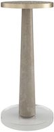 Caracole® Classic Beyond Brushed Gold Top End Table with Winter Frost Base-0