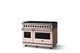 Viking® 5 Series 48" Blush Pro Style Dual Fuel (LP) Range with Polished Chrome Trim-2