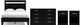 Signature Design by Ashley® Finch 4-Piece Black/Brown Full Panel Platform Bed Set-0