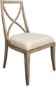 Riverside Furniture Sophie Natural/White X-Back Upholstered Dining Side Chair-0