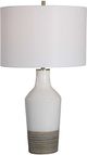 Uttermost® Dakota White Crackle Glaze Table Lamp-3