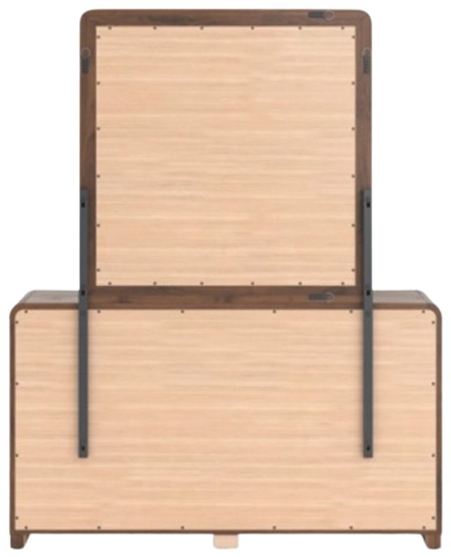 Signature Design by Ashley® Hollinaze Walnut Brown Dresser and Mirror-4