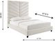 TOV Furniture Javan Cream Queen Velvet Bed-4