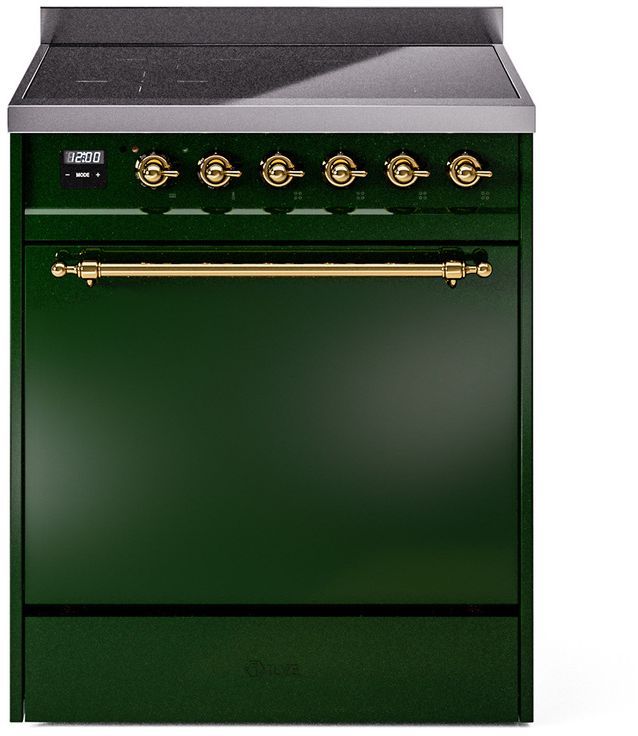 Ilve Nostalgie Ii 30 Emerald Green Freestanding Induction Range