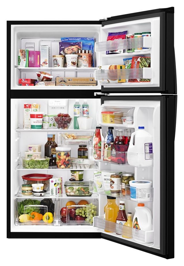 Whirlpool® 30 in. 19.2 Cu. Ft. Black Top Freezer Refrigerator-2