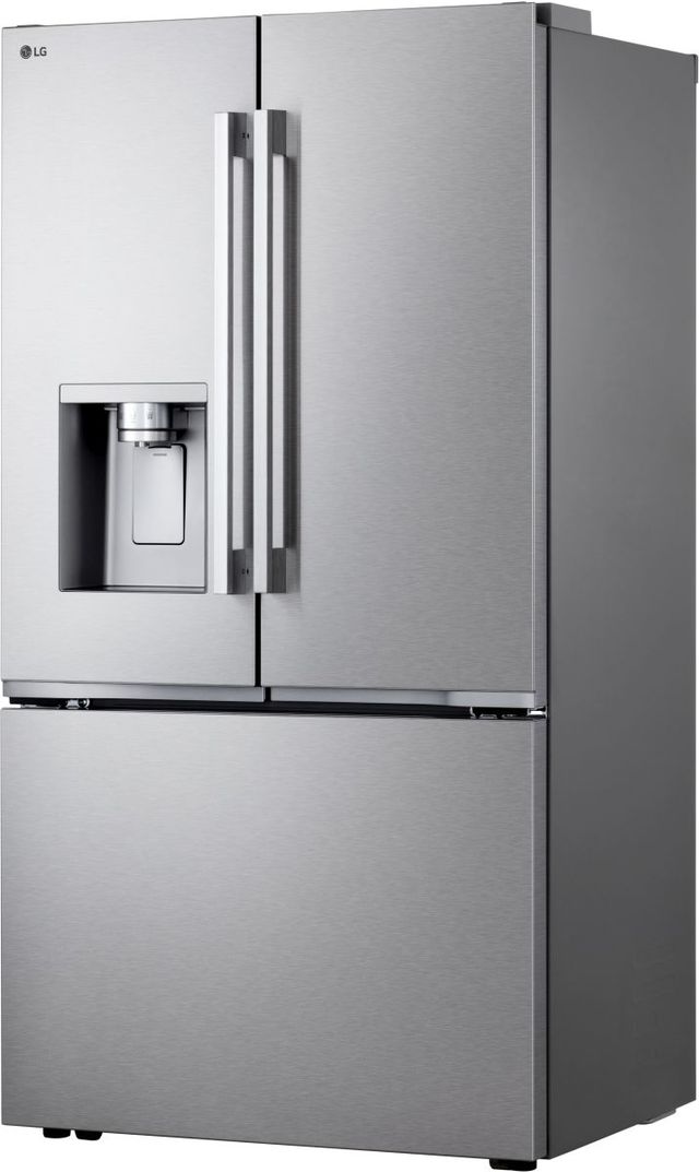 LG 36" 23.7 Cu. Ft. PrintProof™ Stainless Steel Counter Depth French Door Refrigerator with Zero Clearance™ Hinge System-2