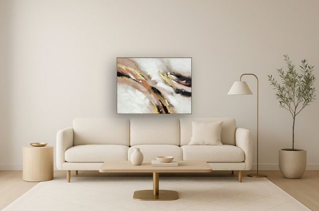 Classy Living Captivating Luxe Aurora Abstract Wall Art-1
