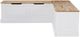 Linon Norah Natural/White Breakfast Nook-5