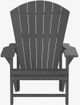 C.R. Plastic Generation Line Slate Grey Classic Adirondack Outdoor Chair-1